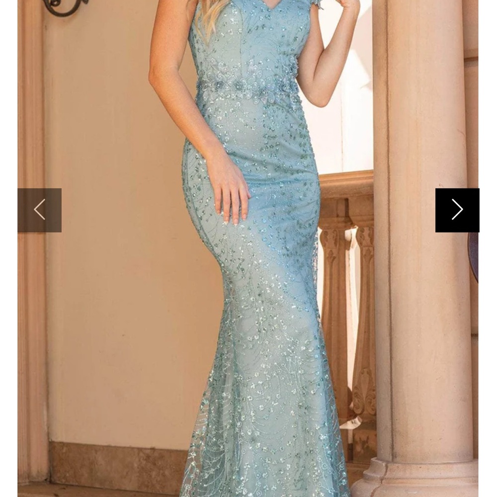Dancing Queen Light Blue Maxi Dress